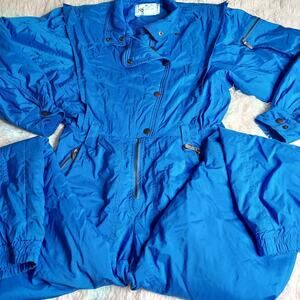 Vintage Kaelin Ski Suit Womens 8 Blue Insulated Snowsuit Retro 80s 90s Sports